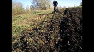 Мотоблок Нева Пробую взять целину за 3 прохода гусиными лапками