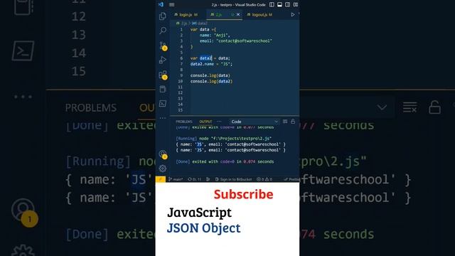 JavaScript in Telugu: JSON JavaScript ( Spread Operator ), Javascript Tutorial For Beginners, JS