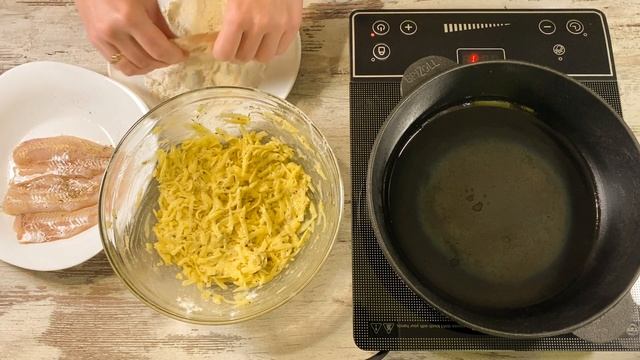 РЫБА в КАРТОФЕЛЬНОЙ КОРОЧКЕ - вкуснейший хек с гарниром за 10 минут