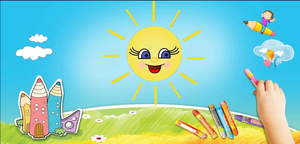 Яркий и Замечательный Рисунок Солнца. Легкий способ нарисовать солнце . Мир Творчества.