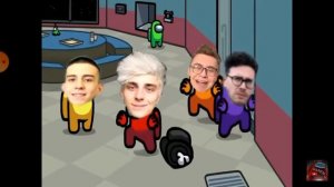 Влад А4 танцует а АМОНГ АС под сваю песню