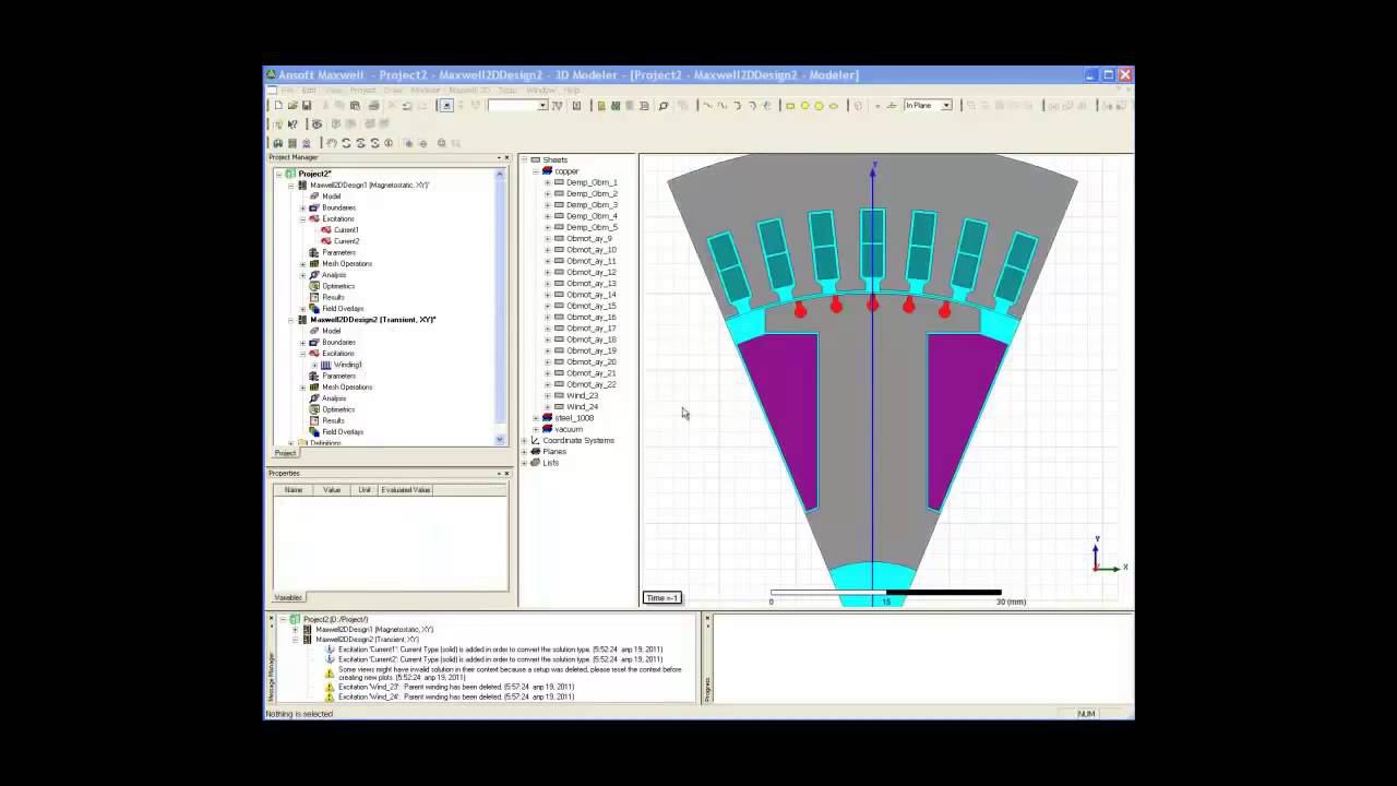 Проектирование электродвигателя в Ansys Maxwell 2D ч.2