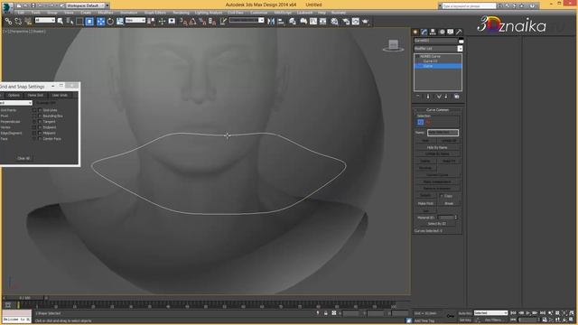 Построение головы человека с помощью NURBS 1.1