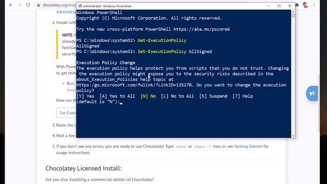 How to Install Chocolatey on Windows 7/8/10 смотреть онлайн
