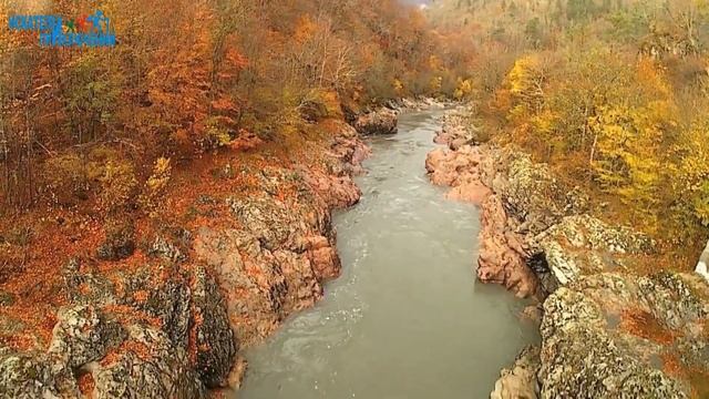 Река Белая Горная Адыгея Гранитный каньон Гузерипль смотреть онлайн