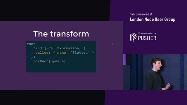 Large Scale Refactoring with Codemods - London Node User Group - November 2018 смотреть онлайн