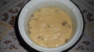 Кекс на дрожжах с глазурью