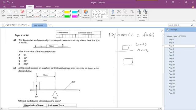ECZ SCIENCE PAPER 1 2020 смотреть онлайн