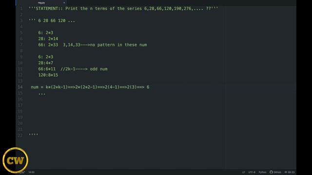 Python problems || Printing "n" numbers in a given series смотреть онлайн