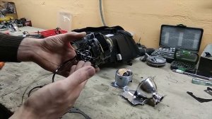 Тюнинг фар Audi S4 A4 B5 Часть 2, установка светодиодных Bi Led линз
