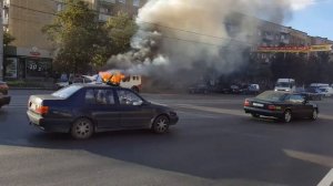 Как горят машины