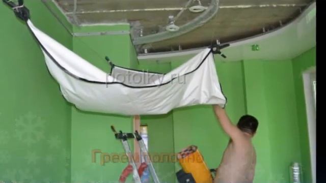 Этапы установки натяжного потолка смотреть онлайн