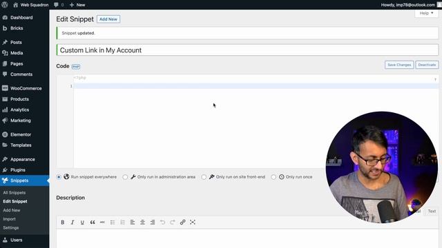Custom Link in Woocommerce Account - Code Snippets - CodeSnippets - Wordpress Code Snippets