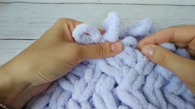 Узор "Чешуя" из Alize Puffy