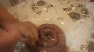 Домашняя колбаса из куриной печени