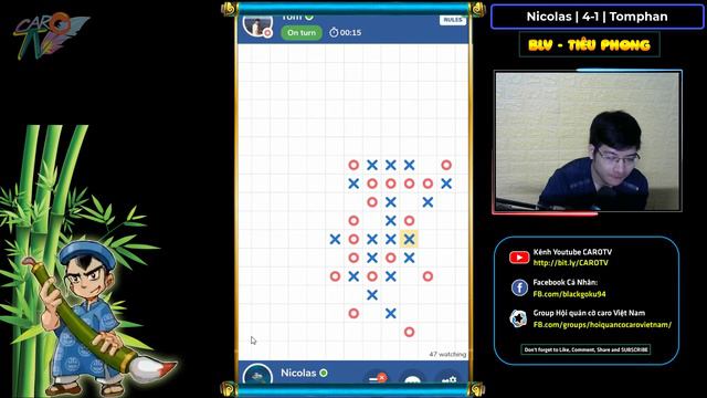 Thế cờ caro huyền thoại  Nicolas và Tomphan  Tập 3   HOW TO PLAY GOMOKU