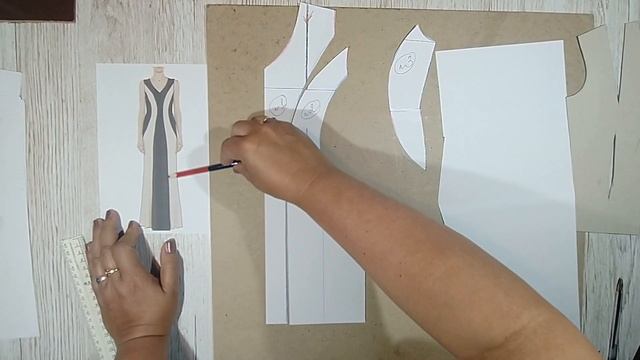 ВЫКРОЙКА Стильного и Красивого Платья.Уроки Моделирование.Делаем выкройку сами.
