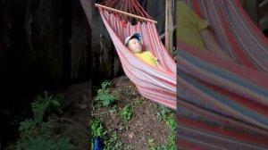 ВЛОГ  гамак на даче