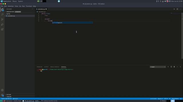 Kattis Solutions: Calculator  python