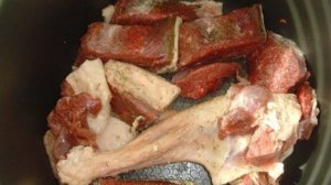 Гусь в мультиварке кусочками