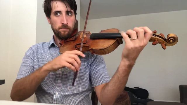 Vivaldi Violin Concerto in a min 3rd mov - slow tutorial (beginning) смотреть онлайн