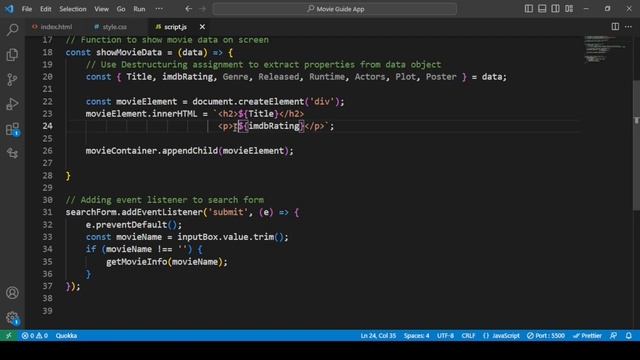 How to Make Responsive Movie App using JavaScript