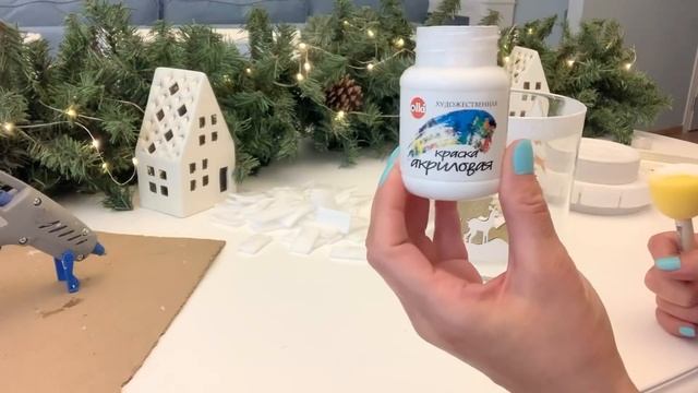 DIY - Новогодний фонарь! Christmas lantern from a glass vase смотреть онлайн