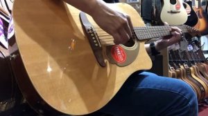 Fender California Redondo Player Dreadnought Acoustic Guitar, Walnut FB, Natural Sound Demo