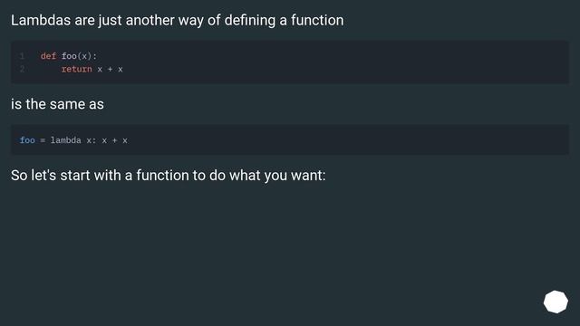 Python Lambda Count/Loop Function смотреть онлайн