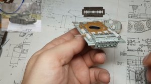 Т-44 из картона, (завершаем корпус). 1/72