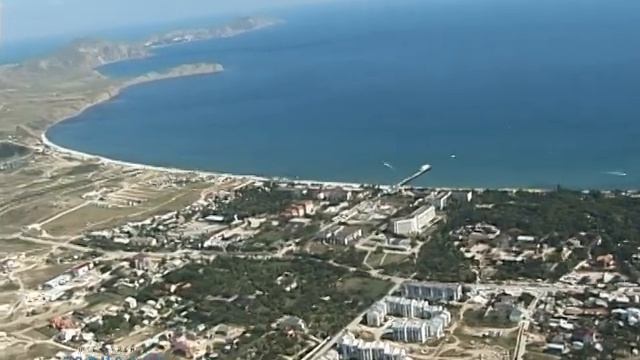 Крым. Коктебель с воздуха.