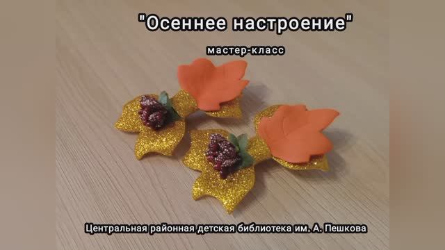 Заколки для волос «Осеннее настроение».mp4