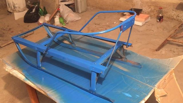 Отреставрировал старые советские санки. Смотри что получилось смотреть онлайн