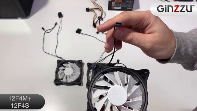Инструкция по подключению вентиляторов GINZZU, категории: Master + Slave. смотреть онлайн