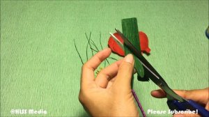 How to make beautiful poppy paper flower from crepe paper|diy origami poppy paper flower making