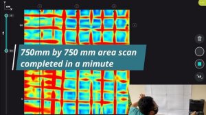 New Proceq GP8100 GPR Array, grid scan on concrete wall