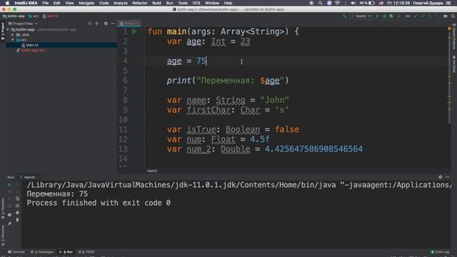 Изучение Kotlin | #2 - Переменные и типы данных
