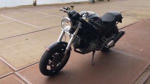 Ducati Monster 900 i.e. Remus Ducati Performance exhaust dry clutch sound