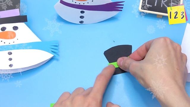 DIY christmas How to make paper snowman Easy paper crafts смотреть онлайн