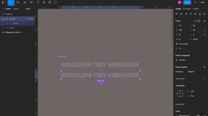 Scrolling Text Animation in Figma Tutorial