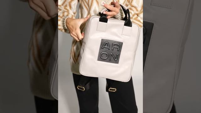 Рюкзак ARON Atelier черный/светло-серый из новой коллекции Игра контрастов смотреть онлайн