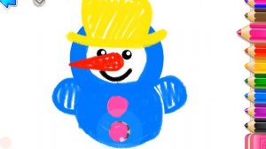 РИСОВАНИЕ ДЛЯ МАЛЫШЕЙ: СКОРО УЖЕ НОВЫЙ ГОД. РИСУЕМ СНЕГОВИКА.