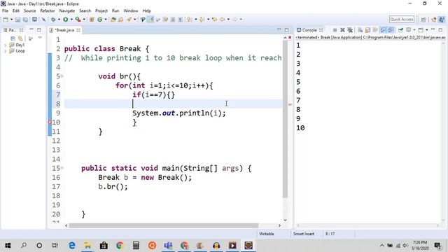 Break Statement | Java for Beginners смотреть онлайн