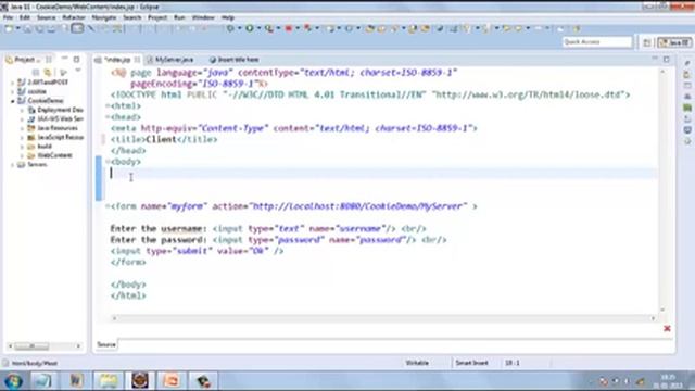 Servlet Tutorial 7 - Cookie part B - Coding Example- by Arjun смотреть онлайн