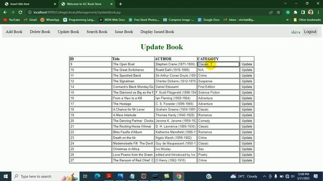 College Library Management Web application using JDBC, JSP, Servlet, HTML, CSS, MySQL, Apache Tomca смотреть онлайн