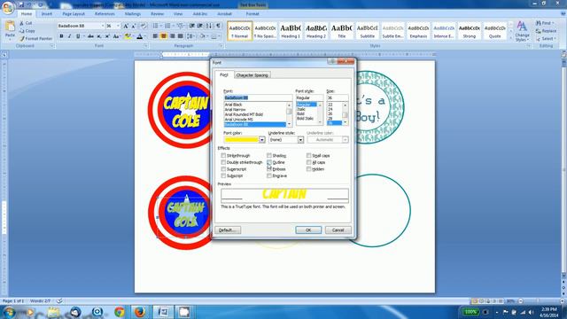 How To Make Cupcake Toppers and circular gift tags with MS Word смотреть онлайн