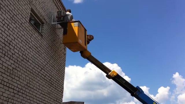 Аренда Автовышки. Услуги АГП в Самаре для монтажа кондиционеров. Спецтехника. Бизнес