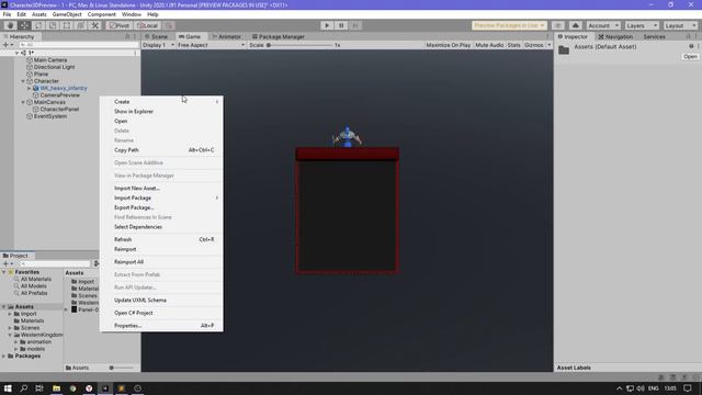 ВЫВОД 3D ПЕРСОНАЖА НА ЭКРАН КАК ТЕКСТУРУ, ЛЕГКИЙ ПРЕДПРОСМОТР ПЕРСОНАЖА