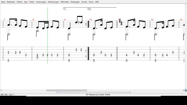 G Bizet  -   Habanera   -  Tabs смотреть онлайн