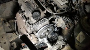 Mitsubishi Galant 6-е поколение кузов E32A двигатель 4G37 замена ремня ГРМ  Часть 4-я.